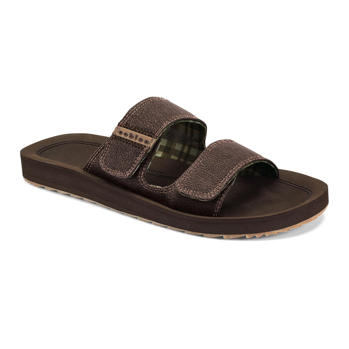 Trestles Trek Slide Chocolate 3 Quarter View #color_chocolate