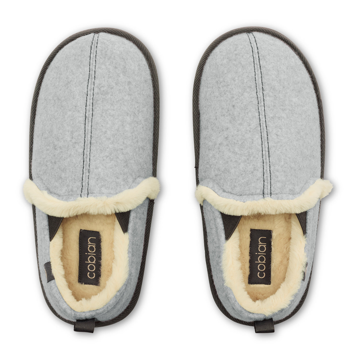 Carmel Moccasin Gray Top View #color_gray