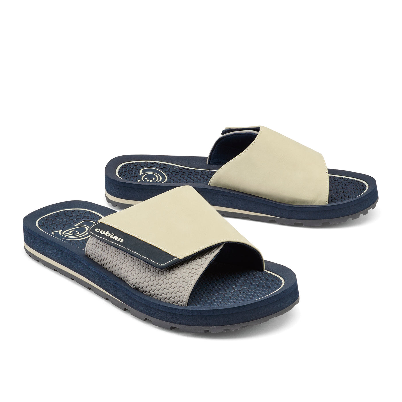 DRT Slide Navy 3 Quarter Pair View #color_navy