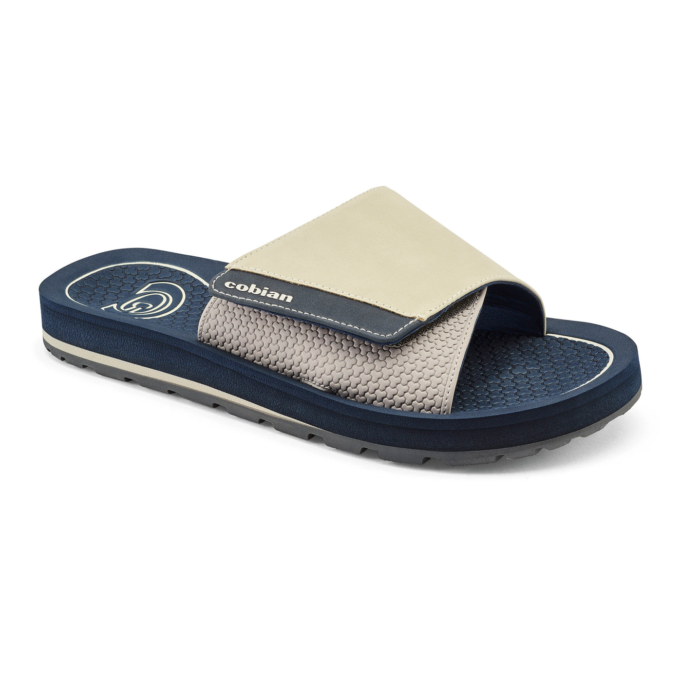 DRT Slide Navy 3 Quarter View #color_navy